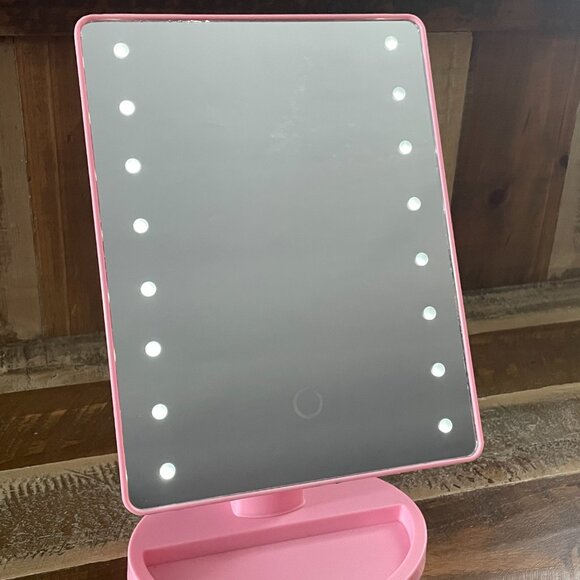 Light Up LED Vanity Mirror - Pink - Picture 3 of 10